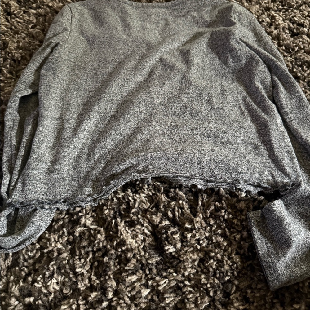 American Eagle Outfitters Charcoal Knit Sweater - Picture 2 of 3